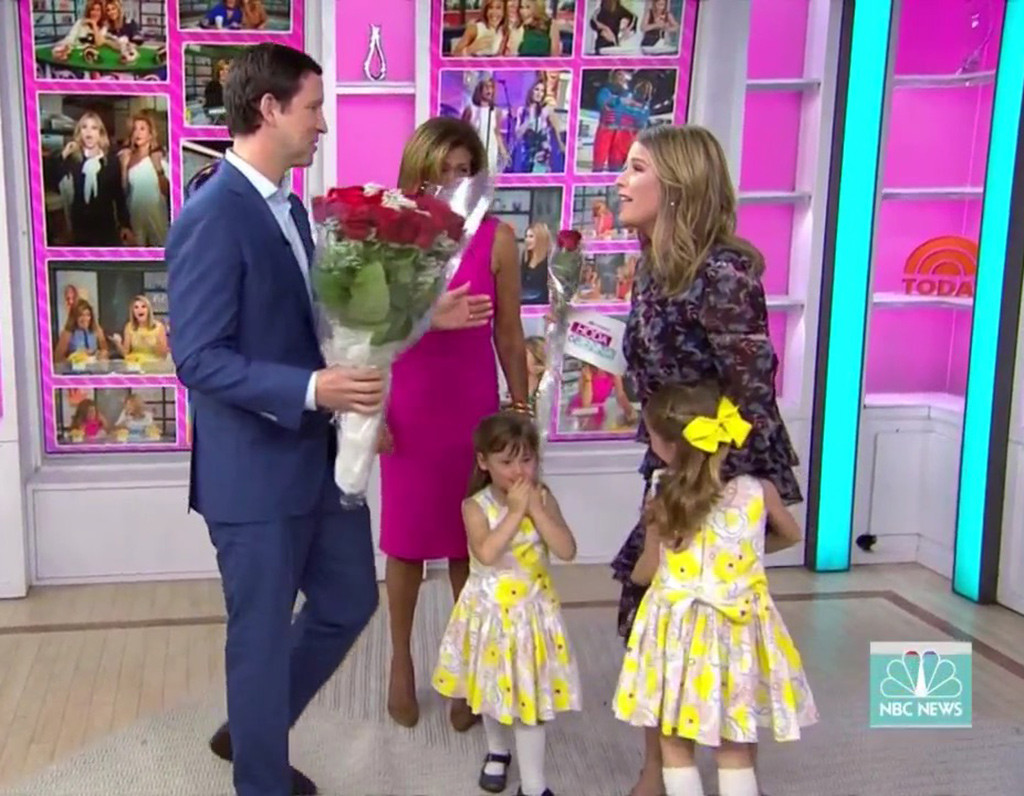 Jenna Bush Hager, Hoda Kotb, Poppy Hager, Mila Hager, Barbara Bush, Hugh Jackman